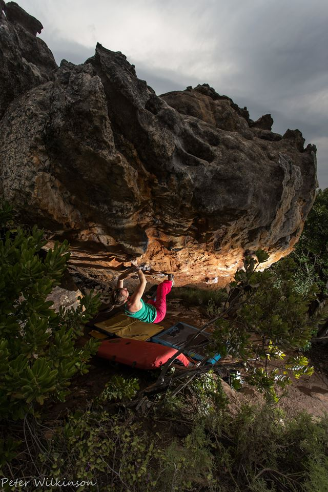 Ella Bouldering in Rocklands