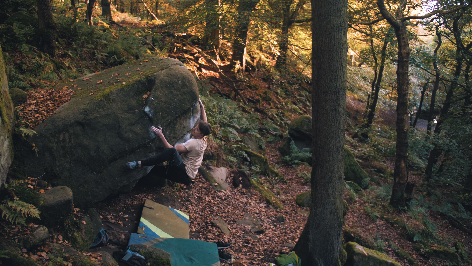 Sam Bouldering Moss Side Story