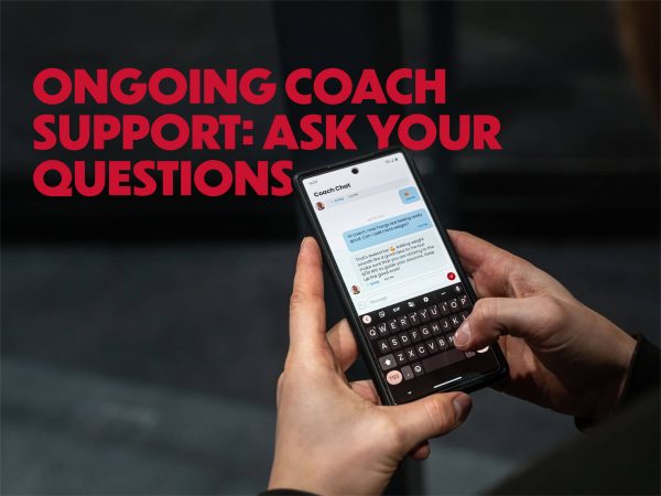 Chatting to your 1:1 coach via the Lattice Training app.