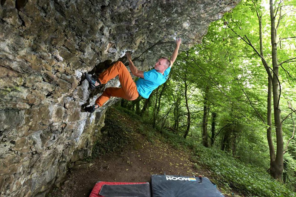 Jon Proctor Boulder after a warm up