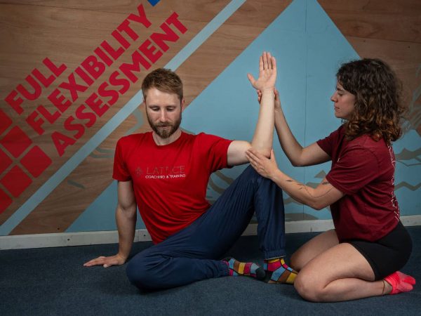 Completing a Lattice flexibility assessment on a flexibility training plan.