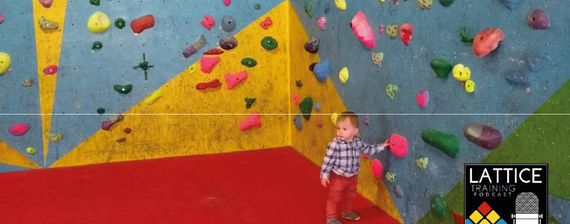 Jon Proctors son in a climbing wall
