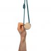 Portable Finger Strength Training Hangboard with three edge sizes for warm ups.