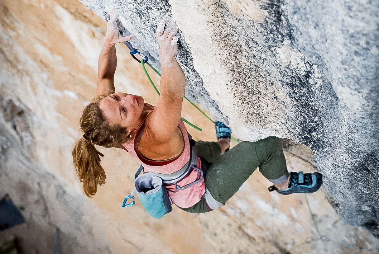 Lattice Training Coach Maddy Cope route climbing