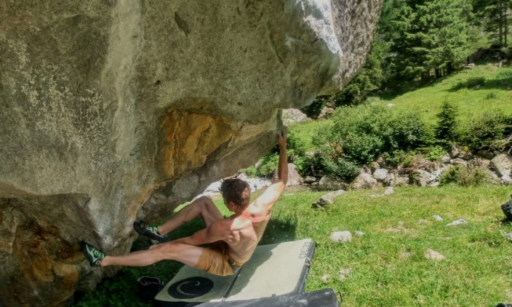 Climbing outdoors