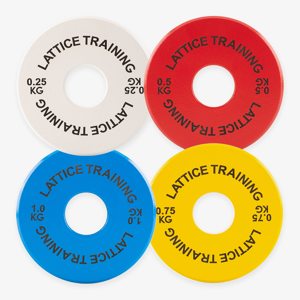 thumbnail interactive-video image 1 of Vinyl Coated Standard Weight Plates - 1" Hole 5-20lb Pairs For Home Gym 1 of 10