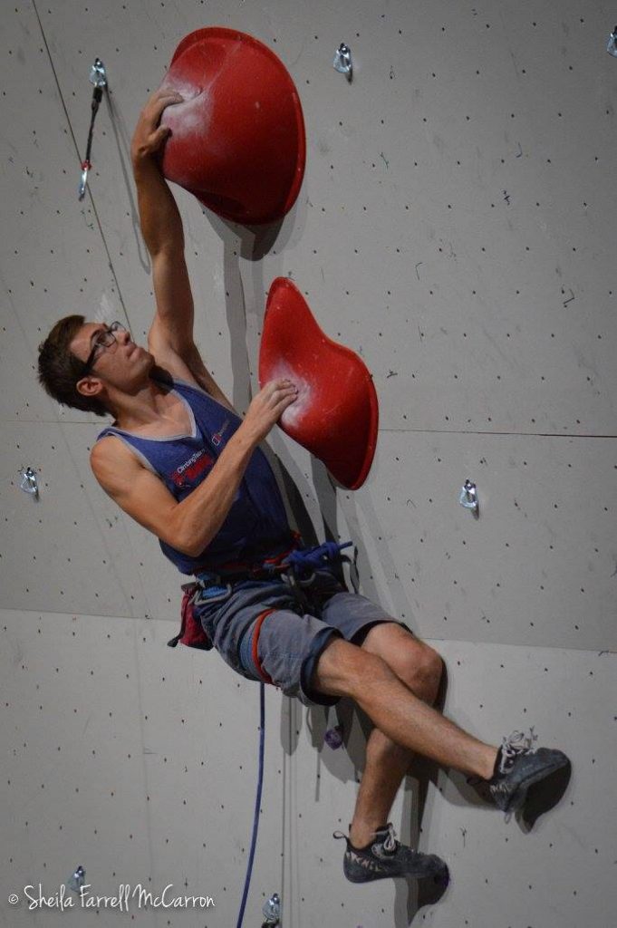 Will Bosi comp climbing in his early career