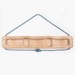MXEdge switch portable hangboard lifting edge on a grey background made from wood