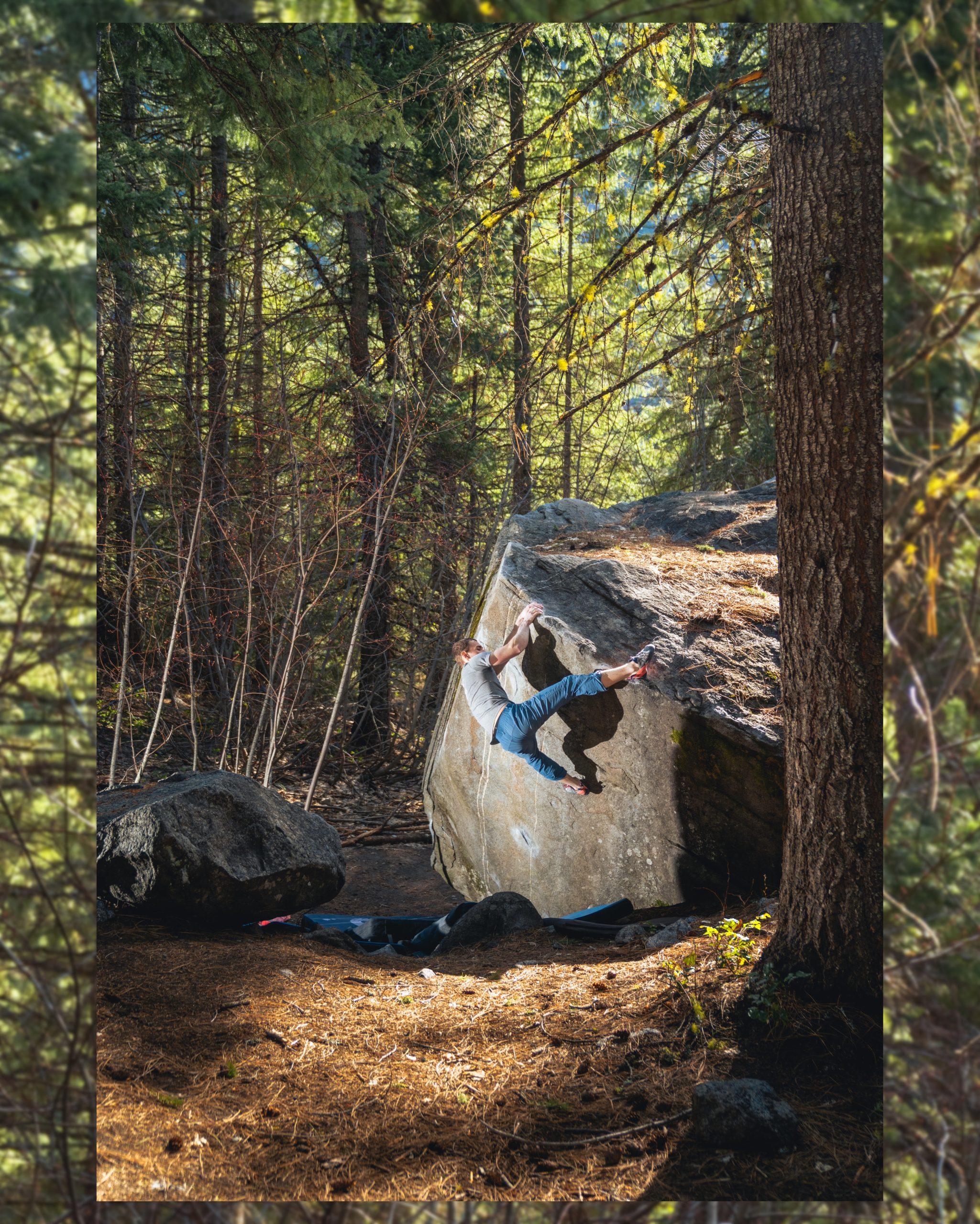Bouldering outdoors