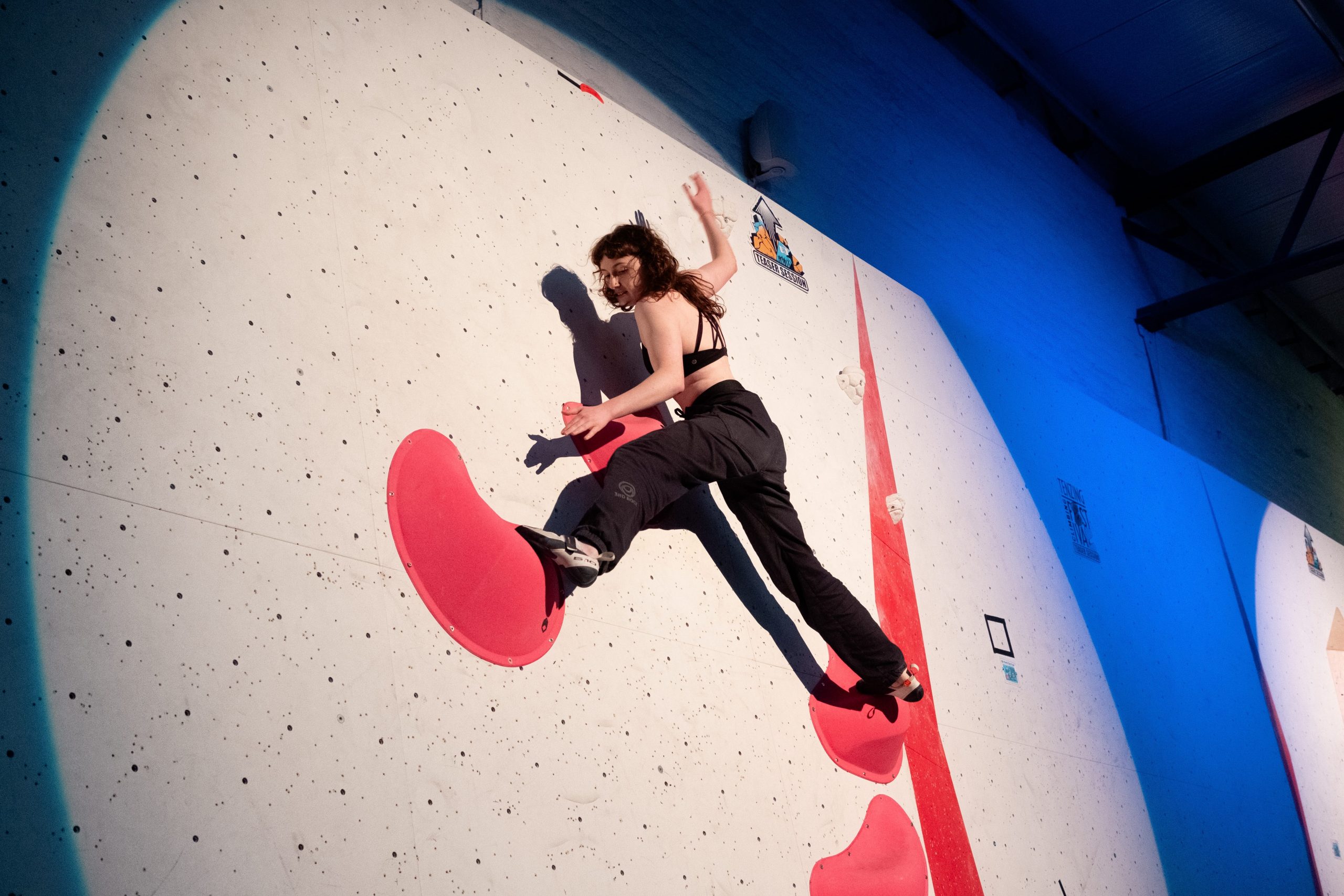 Darcey competing indoors