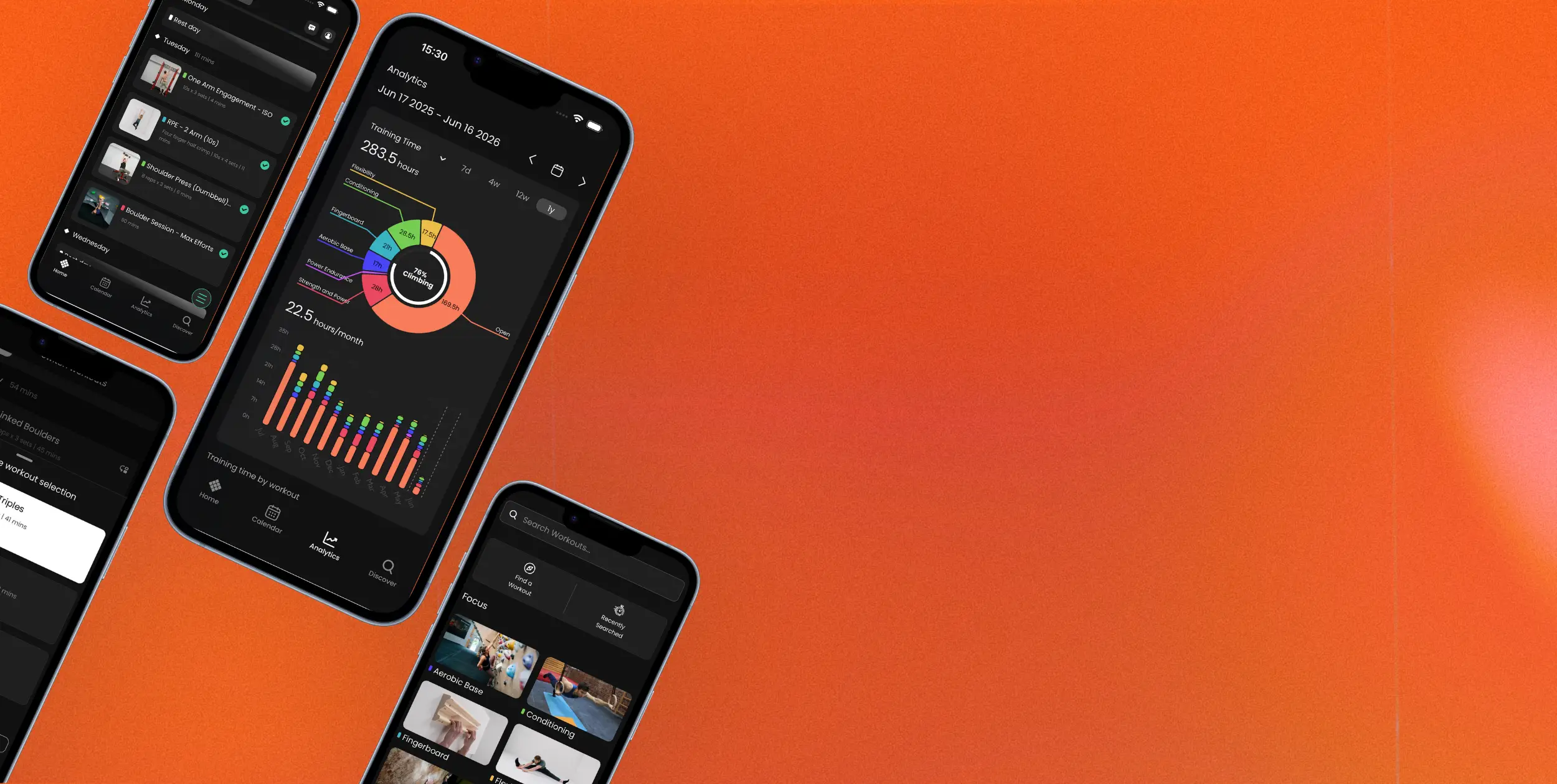 The Lattice training app shown on multiple phone screens