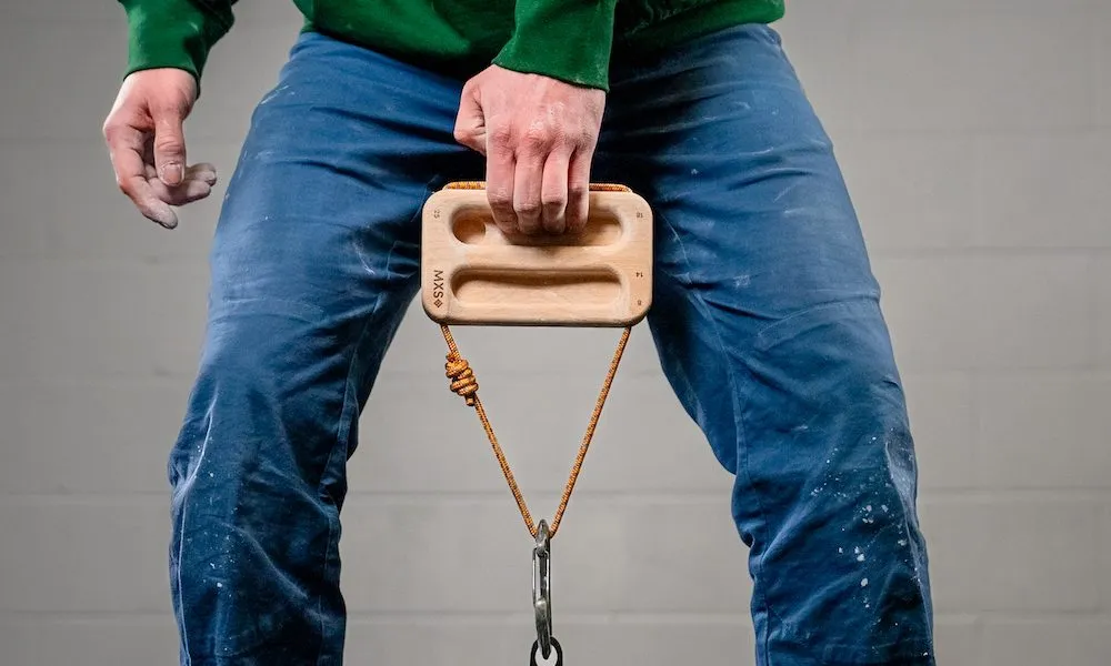 Climber lifting the MXEdge Lift
